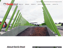 Tablet Screenshot of genissteel.com.au
